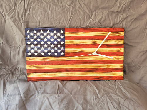 9.5x18 Traditional Flag Clock