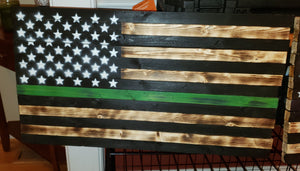 13x24 Thin Green Line 'Military' Flag